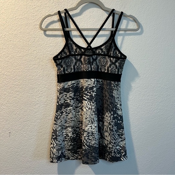Women’s Prana black patterned athletic bra tank top size size XS - Picture 6 of 6